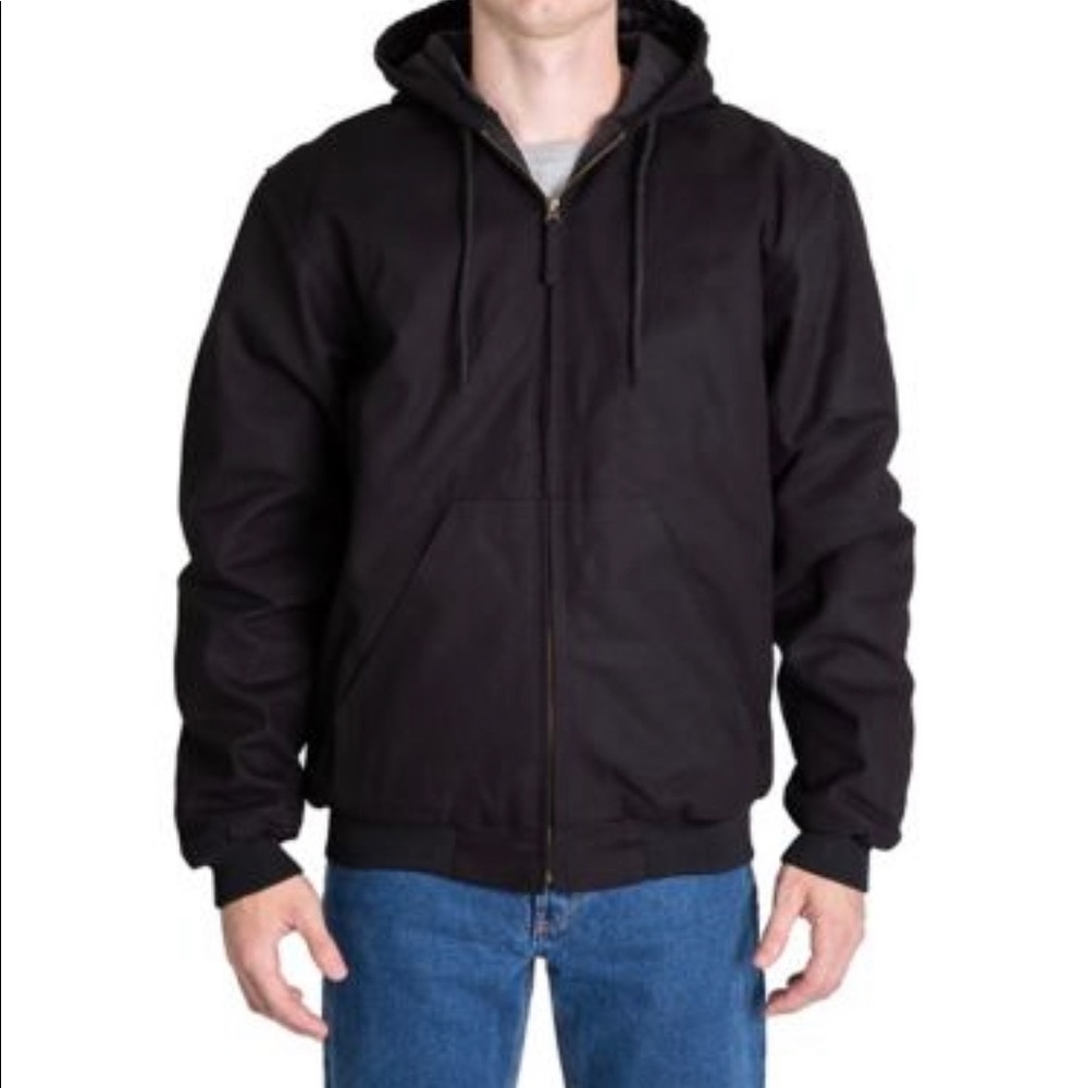 Mens Lined Insulated Hooded Coat XXL Tall